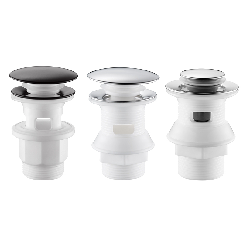 GEE-N Luxury ABS Silver Plastic Basin Drain Pop Up Sink Drainer Wash Basin Waste