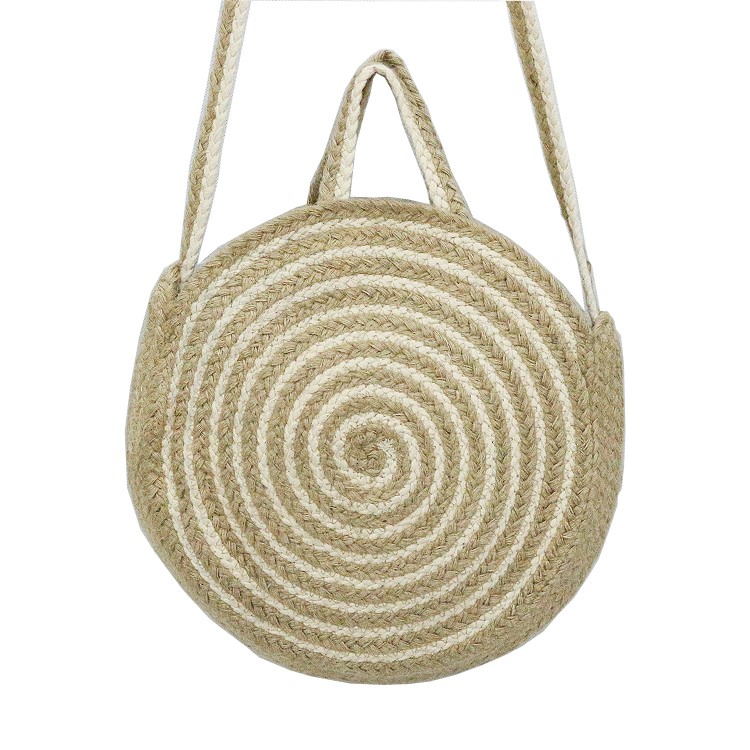 Wholesale Prices Summer Beach Weave Shoulder Bag Round Beach Women Paper Straw Woven Crossbody Bag
