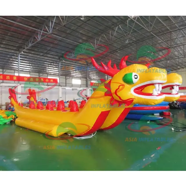 Захватывающие водные виды спорта двойные трубки надувной дракон банан лодка