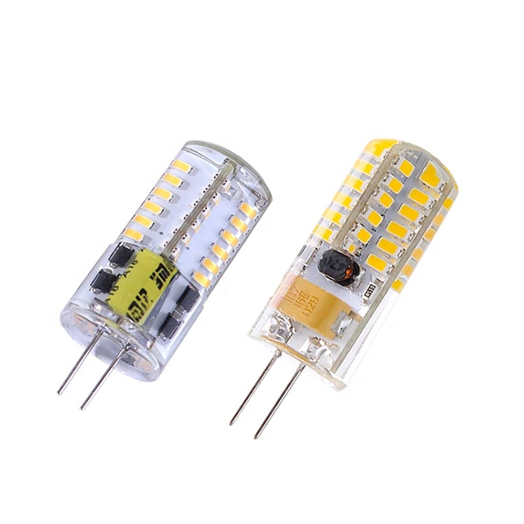 DC 12V G4 светодио дный светильник шарик 1,5 W 3W 4W светодио дный s силиконовая лампа SMD3014 Точечный светильник люстра светильник ing замена галогенная лампа DC12V