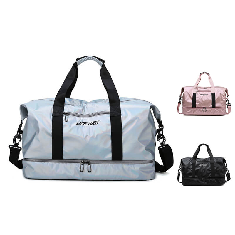 Mochila Ejercicio, светоотражающая нейлоновая ручная сумка для тренажерного зала, вместительный рюкзак для йоги, тренировок, путешествий, с нижним отделением
