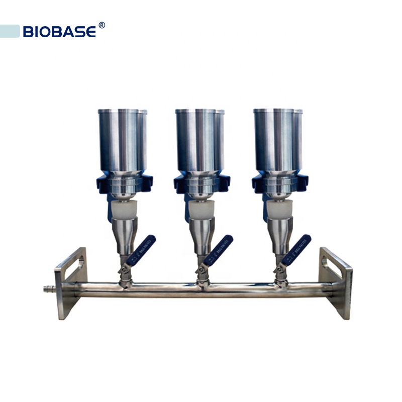 BIOBASE MVF-6S Manifolds Vacuum Filtration corrosion resistance vacuum pump 316L stainless steel filter head for lab
