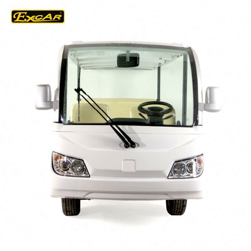 14 seats electric shuttle bus with doors and air conditioner