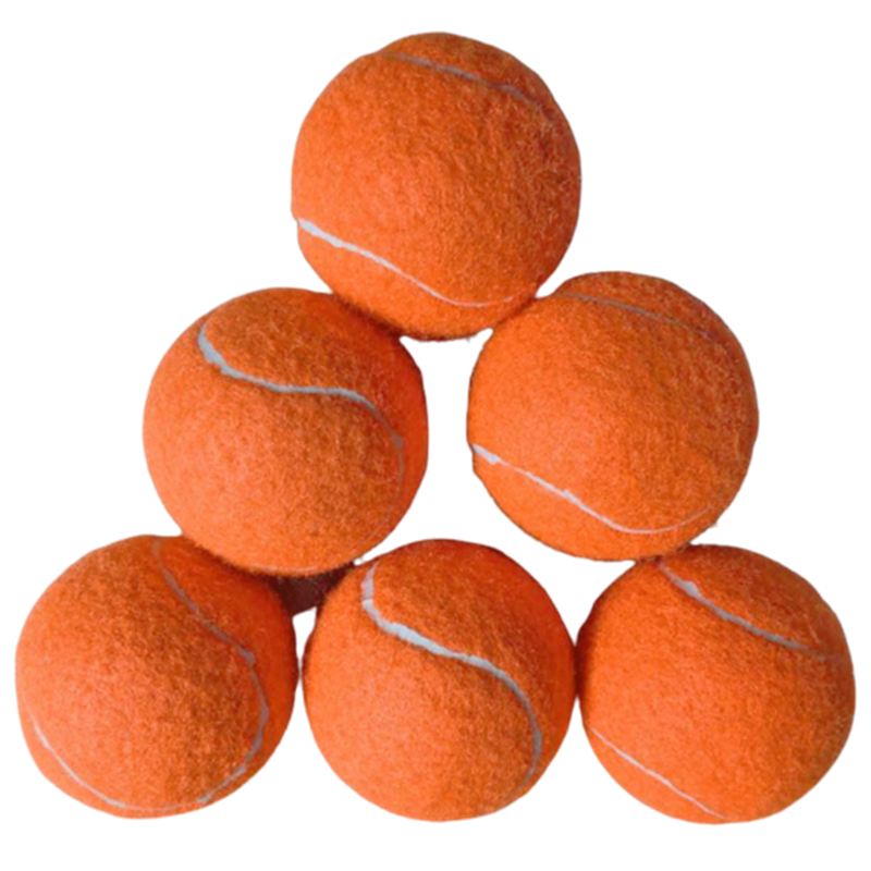 Cheap Printed Custom Logo Color Good Bounce Orange Tennis Balls for Training