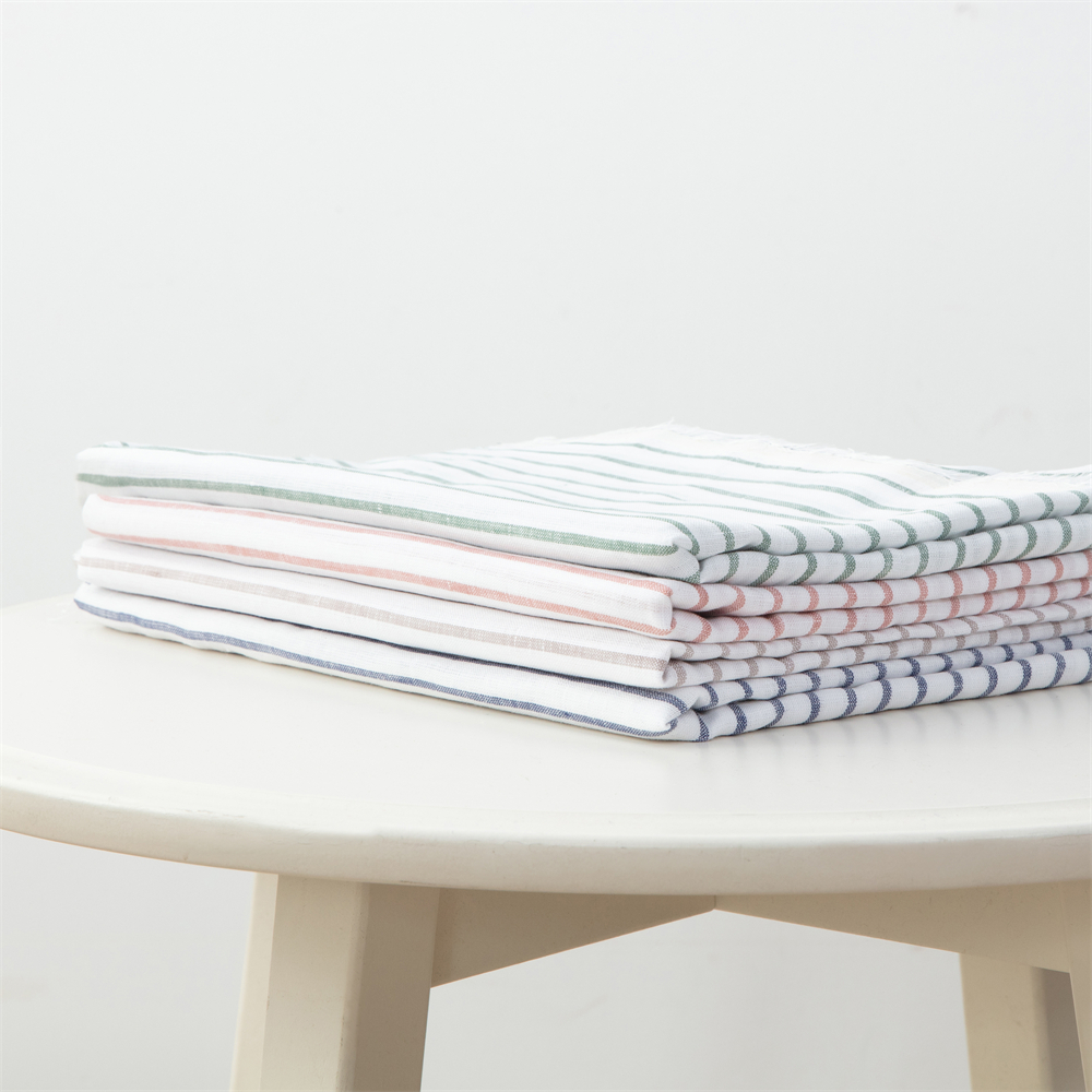 softer 100% linen fabric, 125 gsm, pure European flax, OEKO-Tex certified for garment & T-shirt, striola