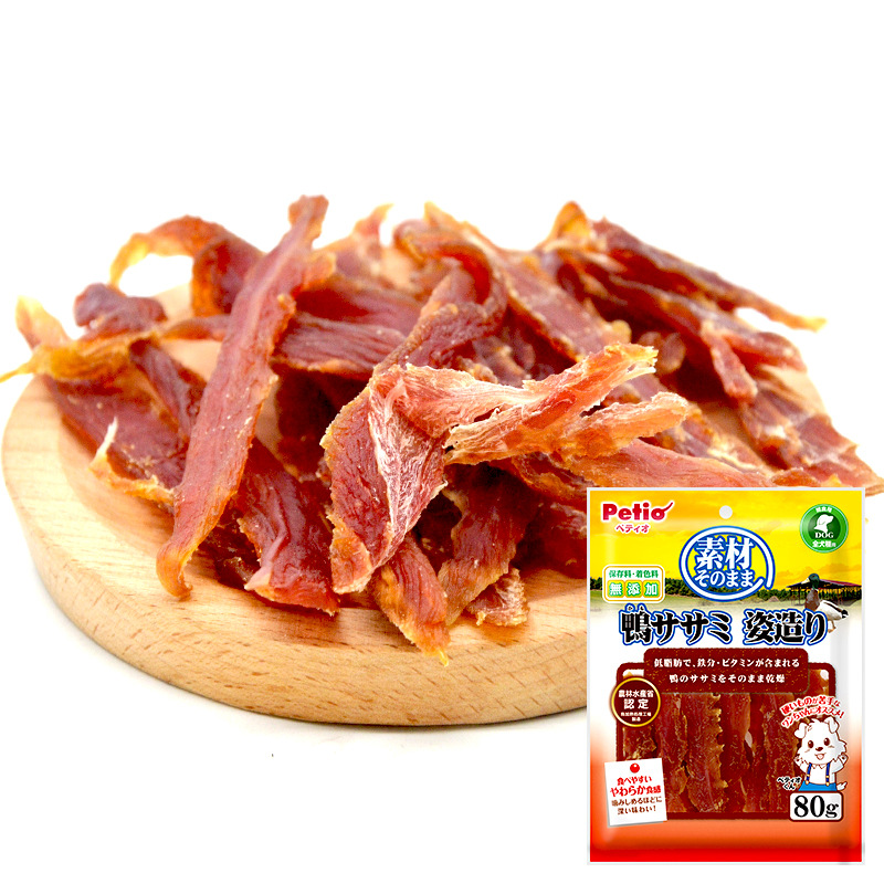 Японская закуска для собак Petio, утка, сухая Тедди, закуска, утка, награда за нарезку, еда для собак, закуска