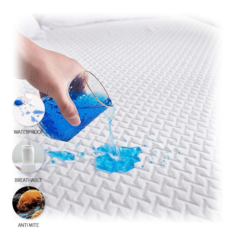 wholesale cotton fabric quilted mattress covers waterproof urine-proof breathable mattress protector