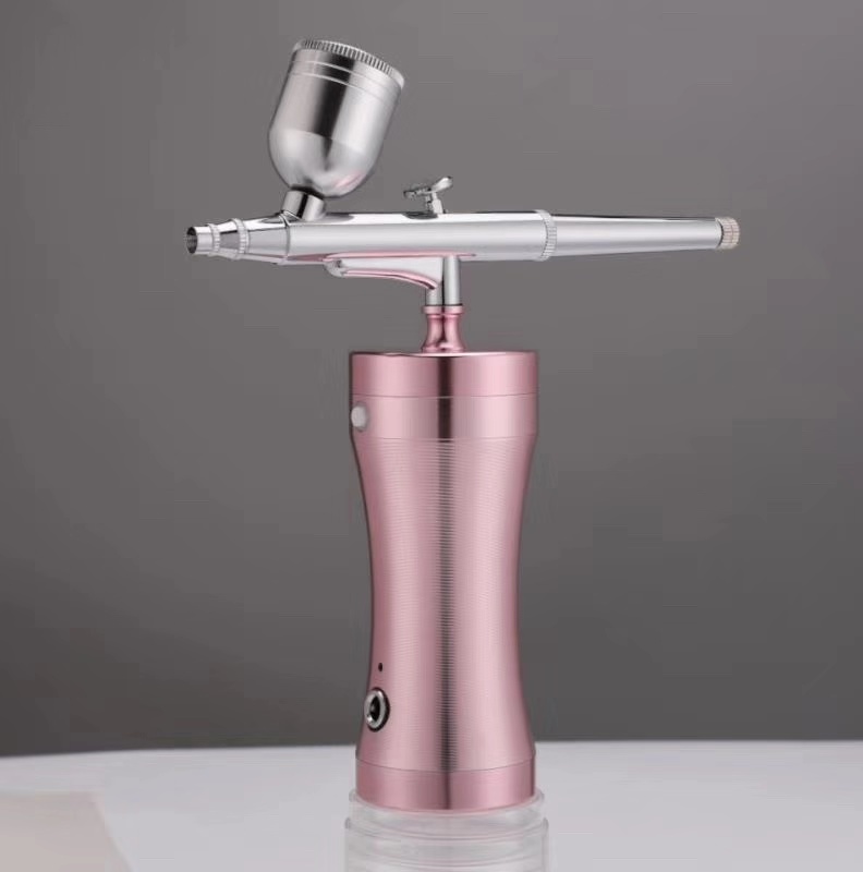 Facial Steamer oxygen jet facial Skin Rejuvenation Small Nano Bubble Hydrogen Oxygen Injection Beauty Instrument Pink Oxygen Jet