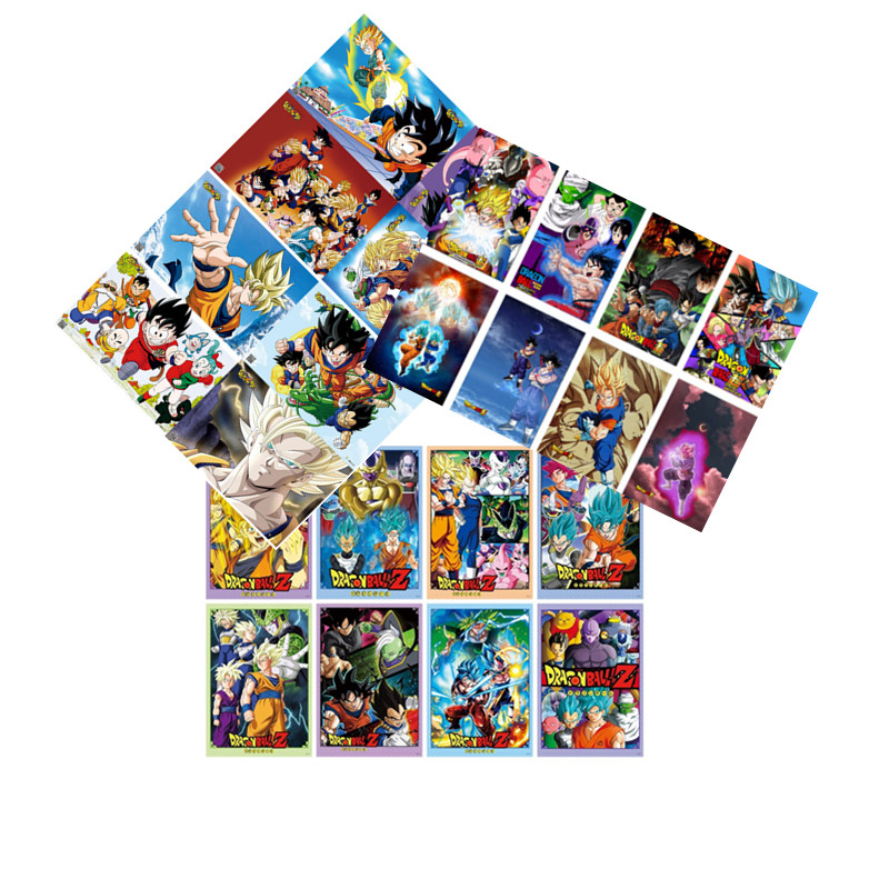 Dragon ball z poster Anime Canvas Wall Art Print 8 PCS 11.5x16.5 Inch