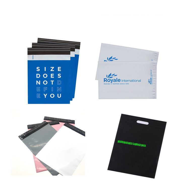Degradable transparent plastic packaging bag e-commerce logistics express packaging bag full biodegradable bag