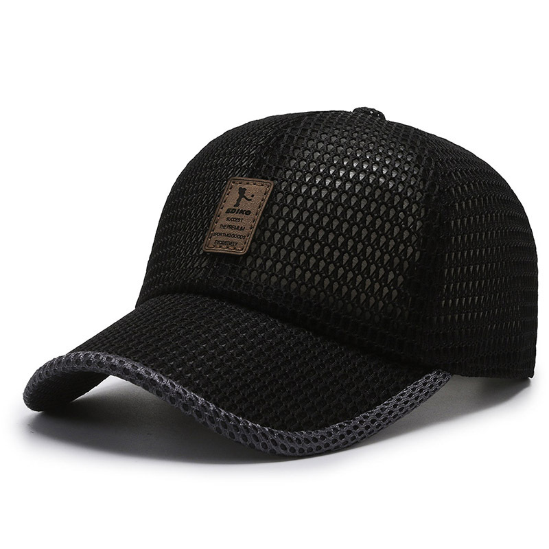 FF1530 Mesh Breathable Summer Outdoor Sports Cap Lightweight Quick Dry 6 Panel Running Trucker Hat Mesh Baseball Cap for Men