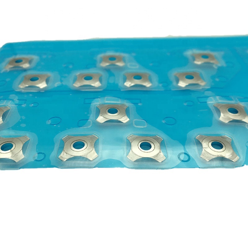 Metal snap dome switch sheet with adhesive tape for keypad
