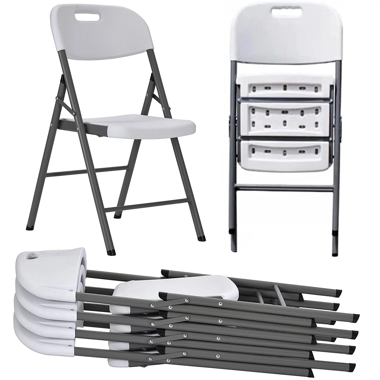 Wholesale Lightweight Foldable White Chair Portable Outdoor Plastic Garden Party Folding Chairs For Events Rental
