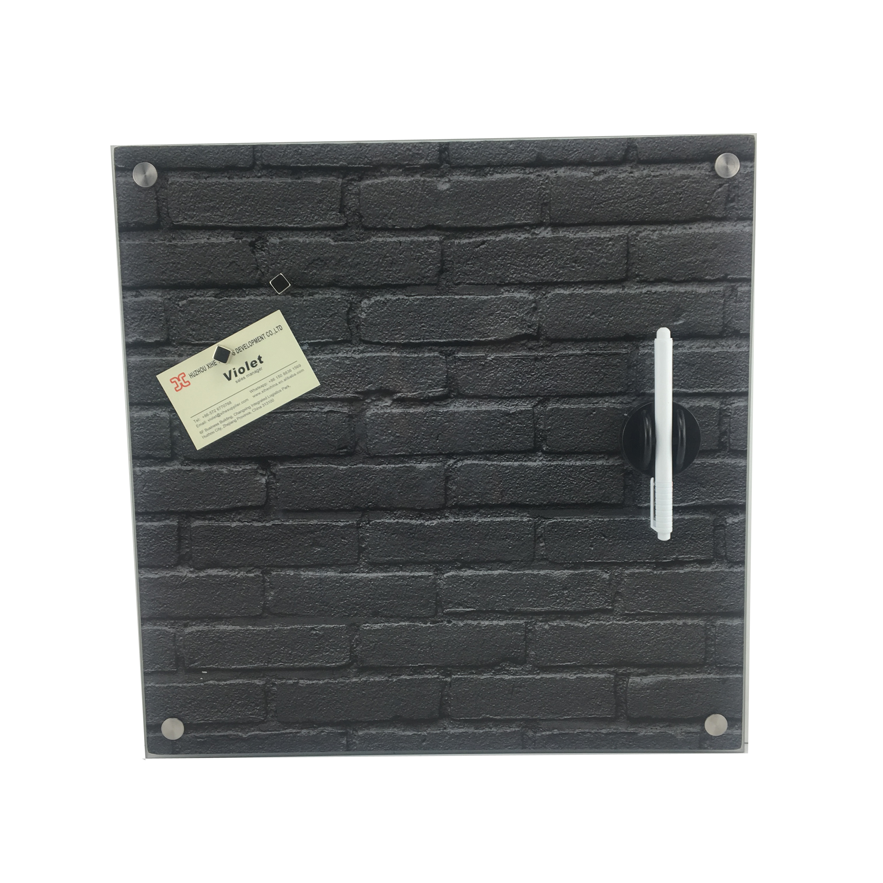 Wall Mounted Easy Dry Erasable Office Glass Writing Board