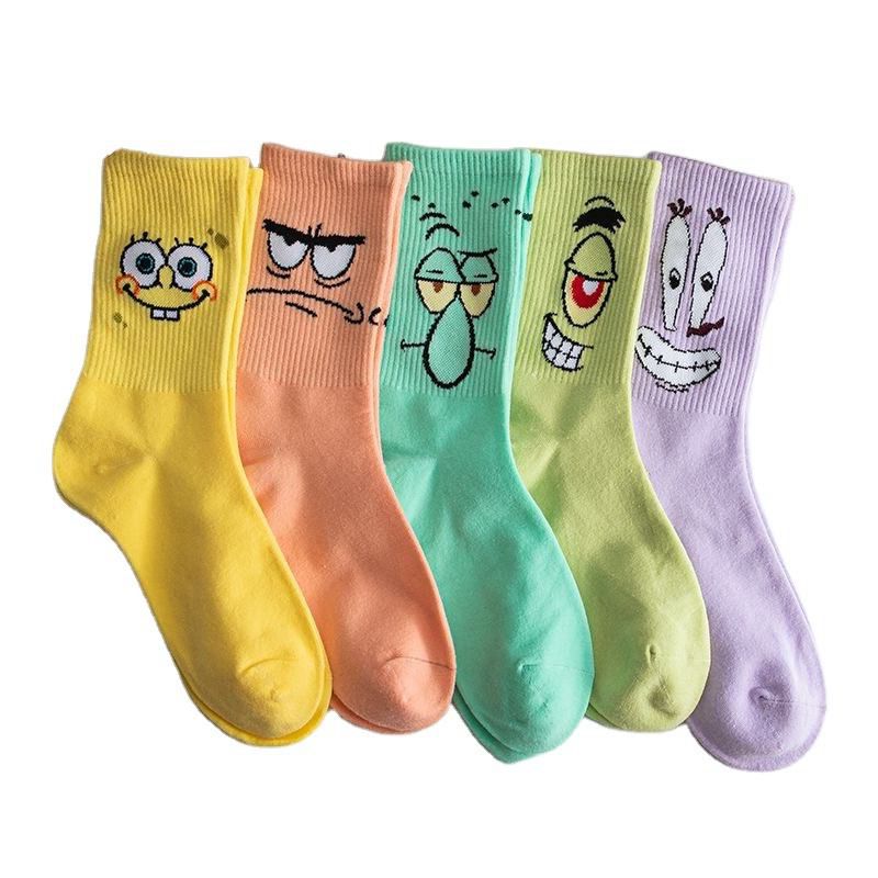 Factory Price Custom Color Anime Image Machine Socks Knitting Women Socks