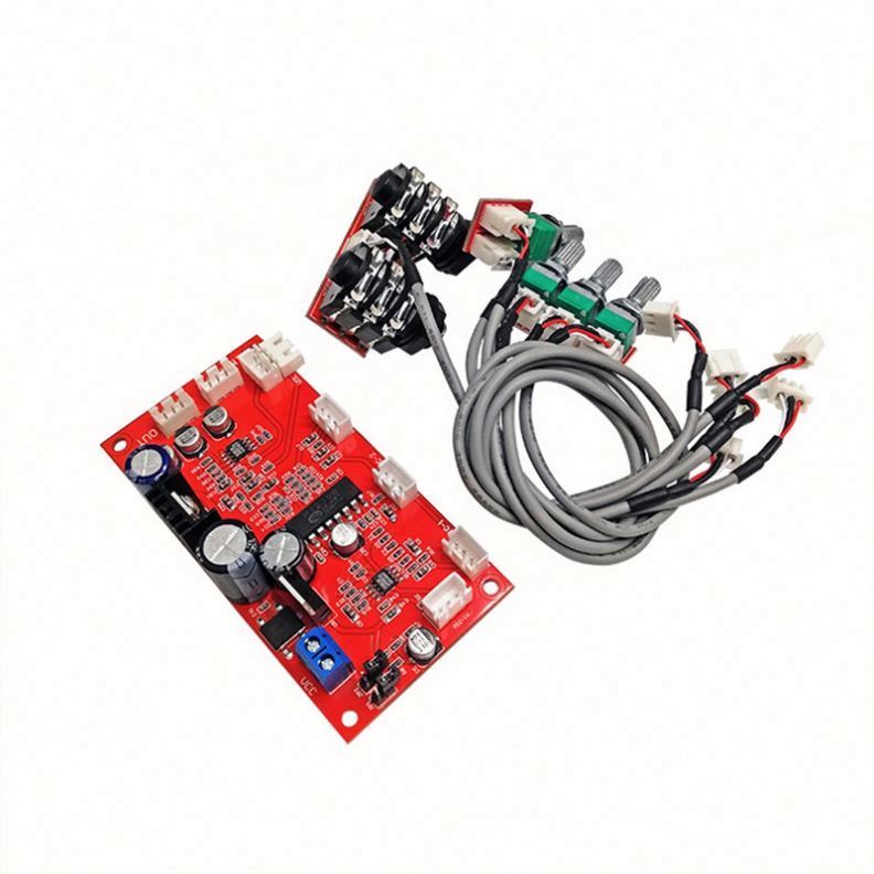 Single Power Supply Karaoke Board PT2399 Reverberation AD828 Audio Mic Preamp Circuit Board Mixer Karaoke Amplifier