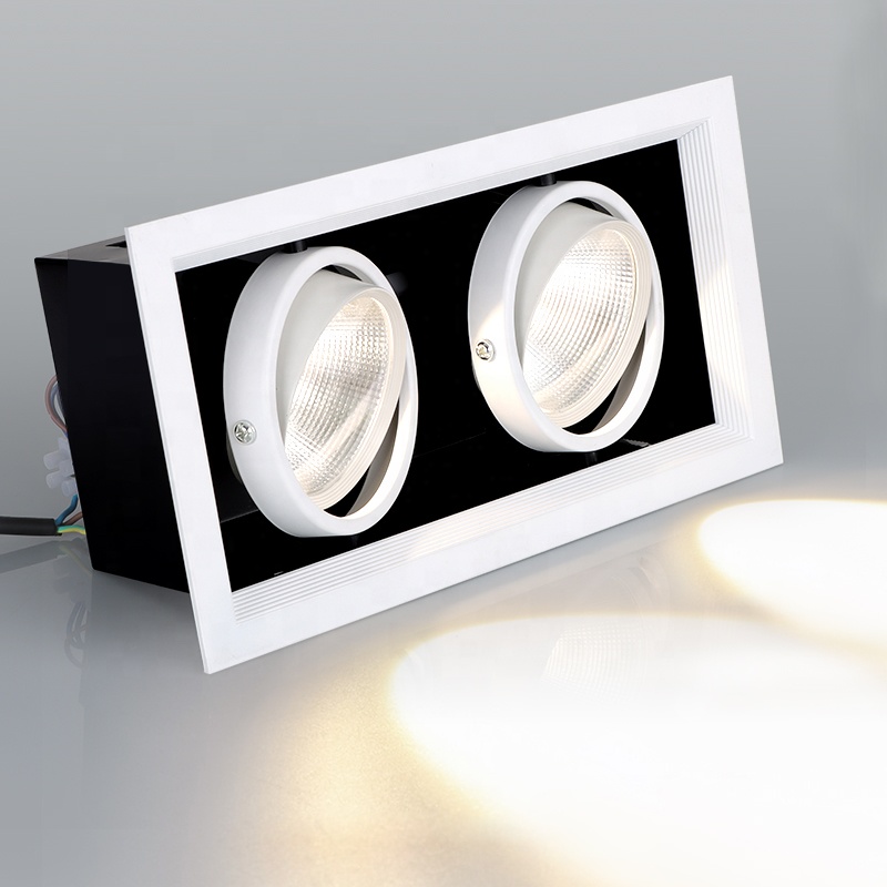 Hot new product RA 80 Recessed Ceiling Square 20w Cob Led Grille Lamps