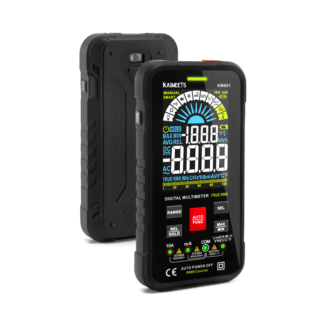 Цифровой умный мультиметр Kaiweets KM601, 9999 отсчетов, True-RMS