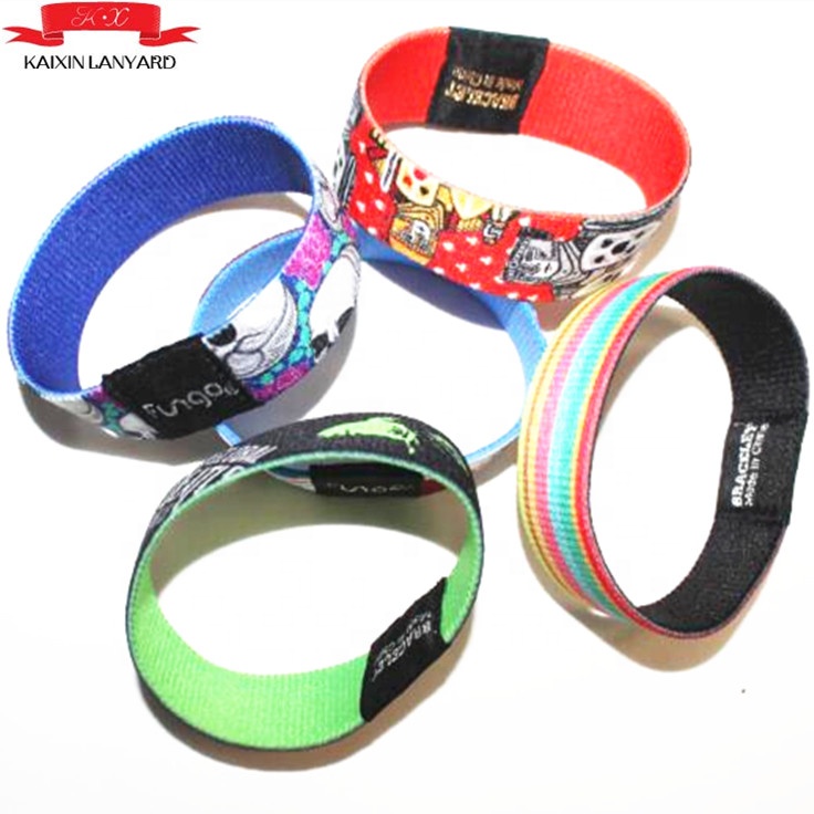 Cheap custom Sublimation printing elastic Wristband