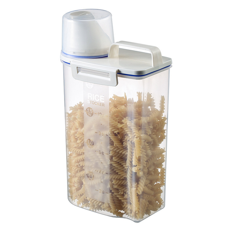 Portable Clear sealed storage tank waterproof plastic kitchen food storage tank