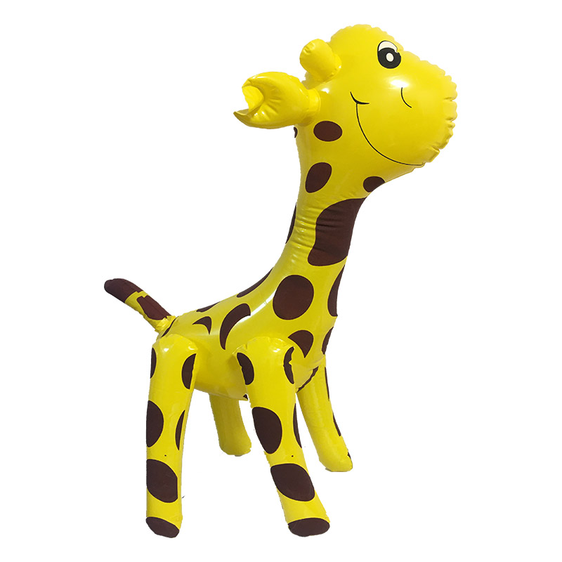 High Quality EN71 6P Funny Kids Inflatable Inflat Giraffe Toy Animal Character Pvc Inflat Giraffe Toy For Kids