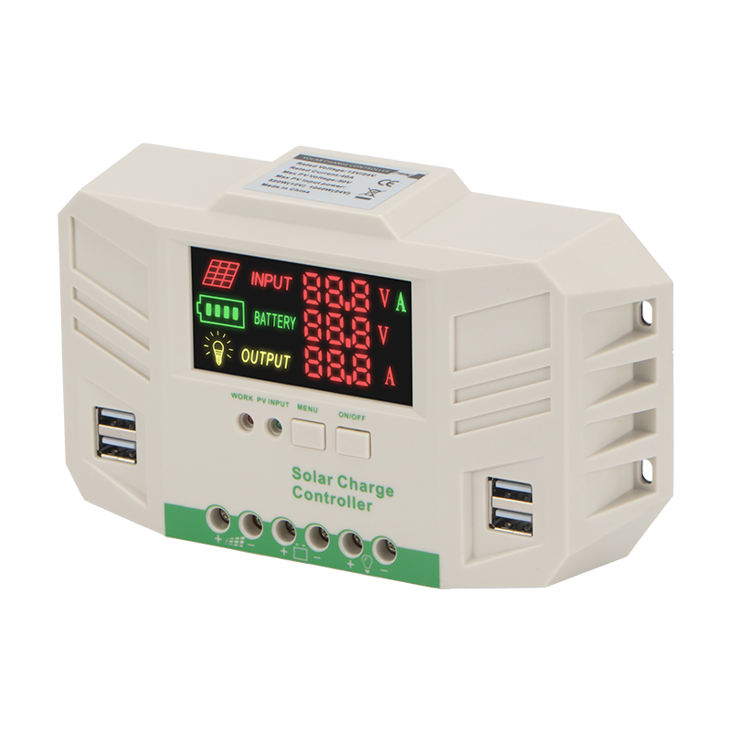 PWM Solar Charge Controller 30A/40A 12V/24V LCD Display Multi-Stage Charging Multi-Battery Type Settable for Home usd Off Grid