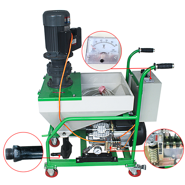 Movable Concrete Wall Paint Sprayer Equipment Putty Spraying Machine