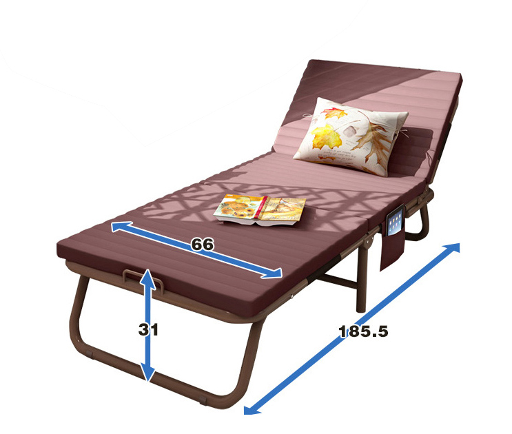 High quality folding bed for adults and kids sleeping space saving furniture metal folding wall bed portable folding bed