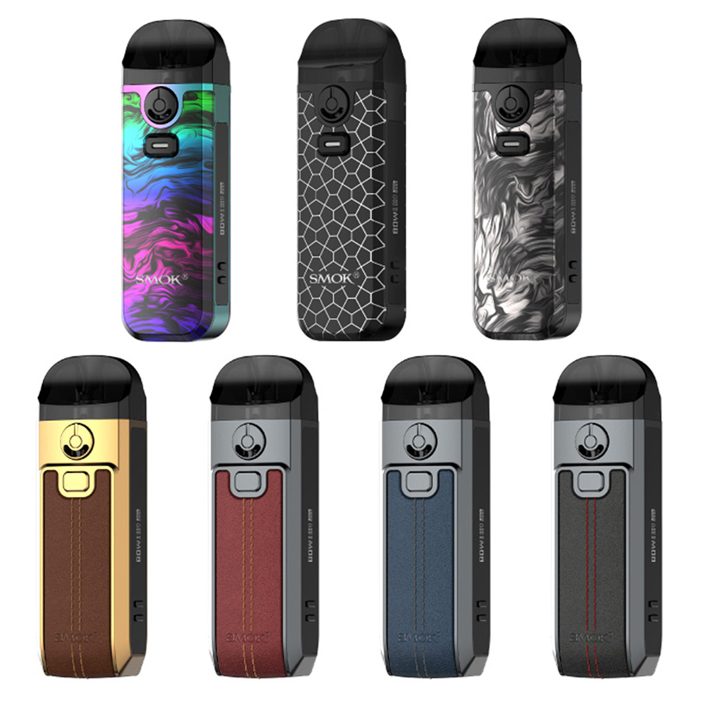 Новый электронных сигарет SMOK Nord 4 80 Вт Pod Mod Kit 2000 мАч с регулировки воздушного потока кольцо и об/мин катушки для вейпер электронных сигарет Smok