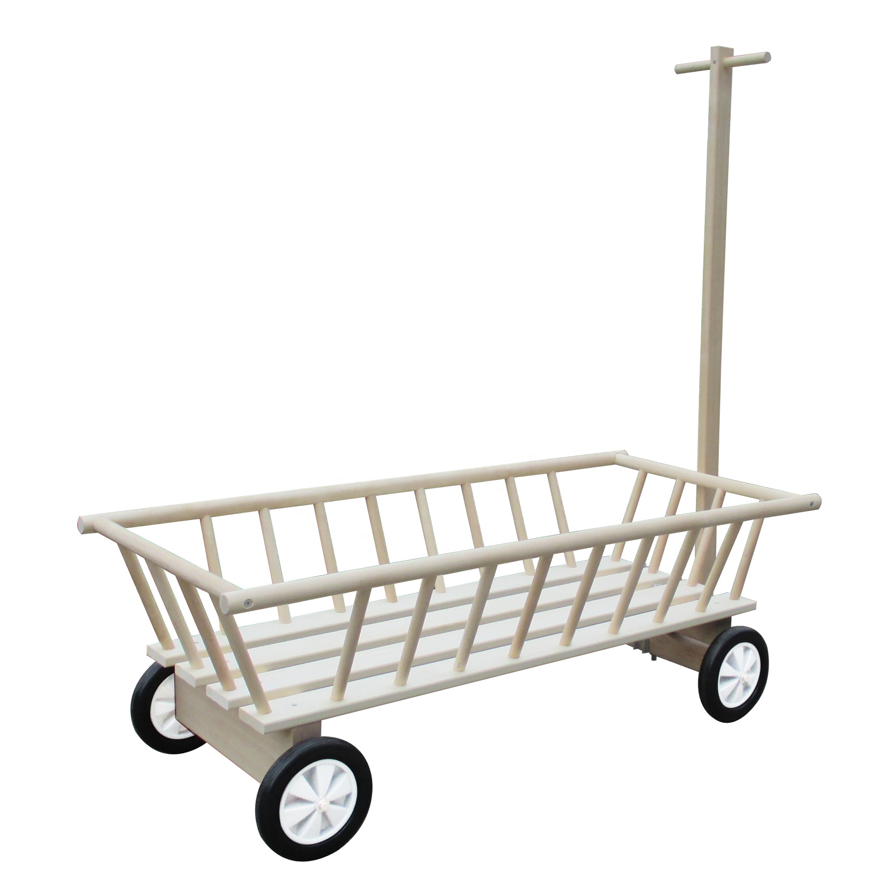 Деревянные дети сад тележка кукла pushcart перила дети вагон