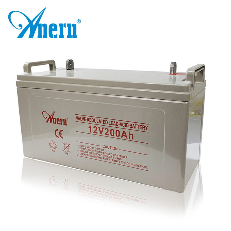 Многократного цикла глубокого заряда-разряда батареи цена 12V 200ah батарея 24v солнечная батарея 200ah