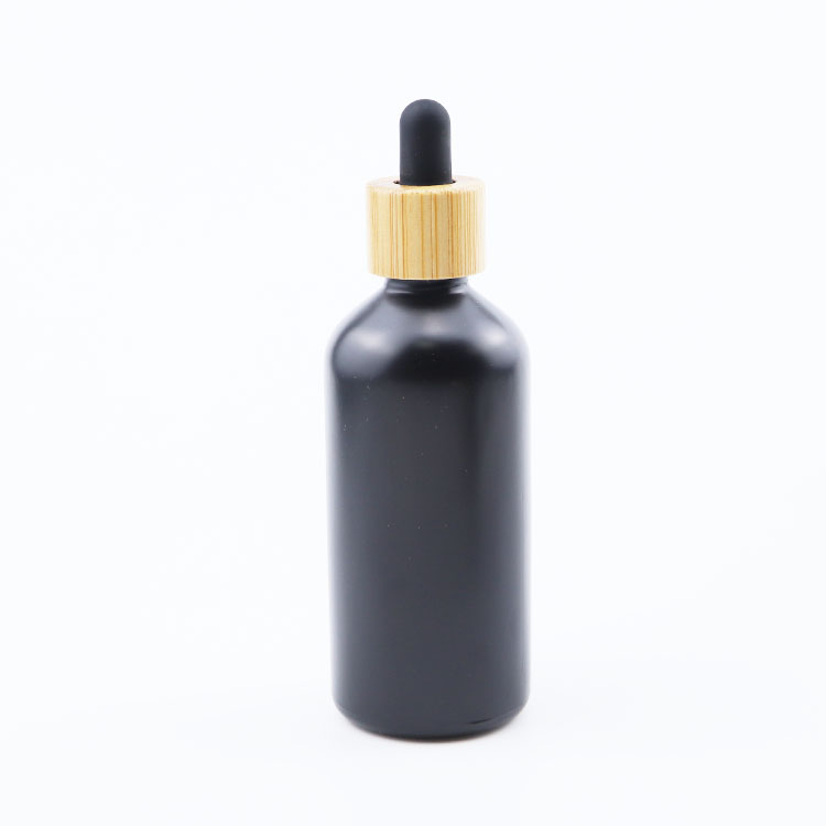 Оптовая продажа матовый черный CBD масло стеклянная капельница бутылка 10 мл 15 мл 30 мл 50 мл 60 мл 100 мл с пипеткой капельница
