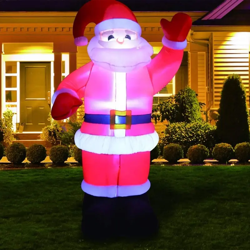 Outdoor Inflatable Christmas inflatable Santa Clause Lighting Up Christmas inflatable Decoration Santa for backyard decoration