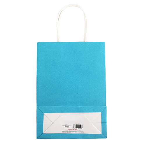 2024 Recyclable Custom logo Printed Cheap with Twisted handle Hot Selling Shopping White yellow Blue paper bag