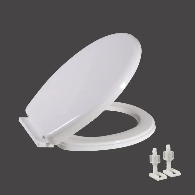 slow close O shape round plastic toilet seat cover