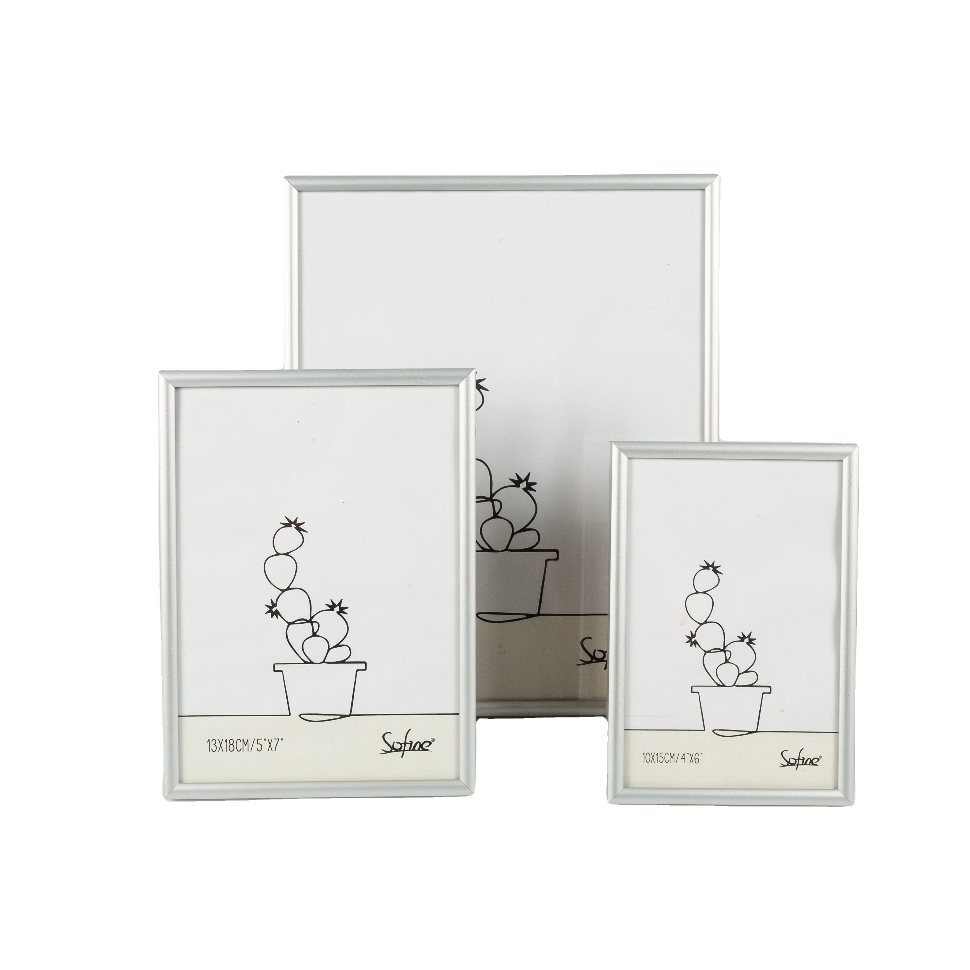 Sliver Aluminum Metal Photo Frame for Picture   Real Glass Metal Picture Frame