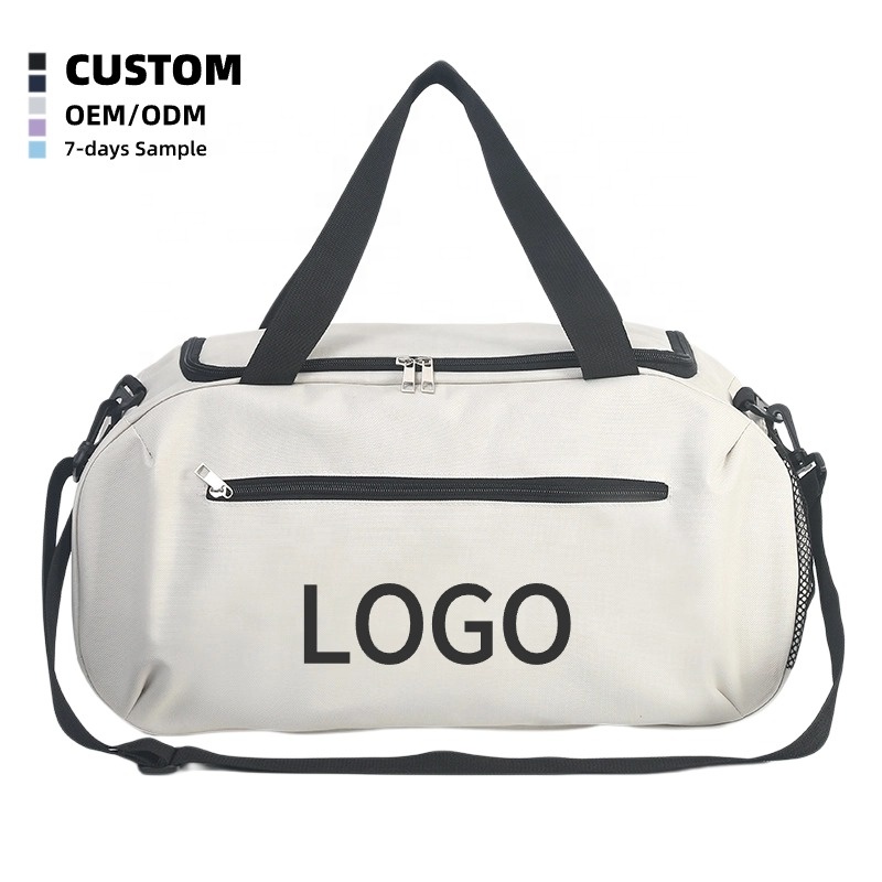 Custom Logo Foldable fitness bag Duffel Gym Bag Large Capacity Waterproof 600D Oxford for Men Women's Sports Travel Fitness bag
