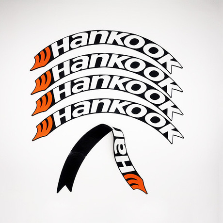 Для 3D 2020 новый материал ПВХ HANKOOK Логотип Шины седан автомобиль гонка ралли Графика Наклейка шины наклейки