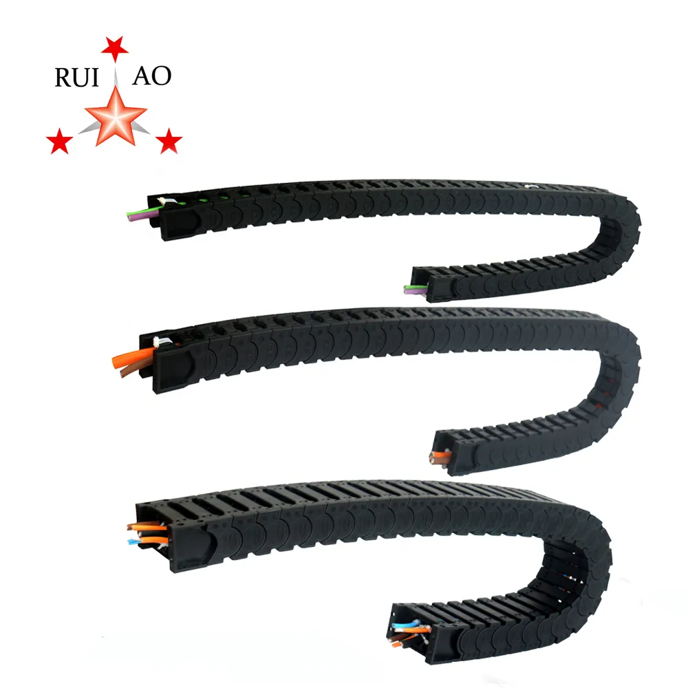Height 7/8/10/15/18mm small size plastic energy chain flexible cable drag chain