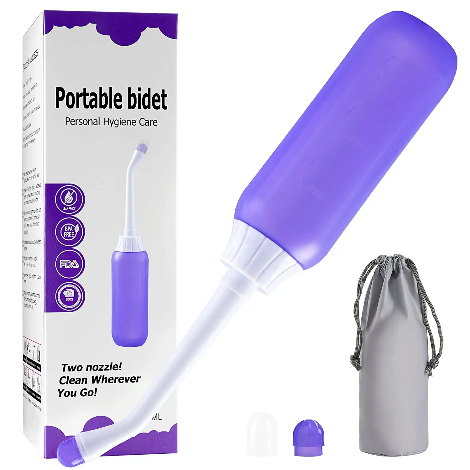 Factory Supply 400ml wholesale factory supply portable peri handheld bidet bottle for postpartum perineal recovery and cleansing