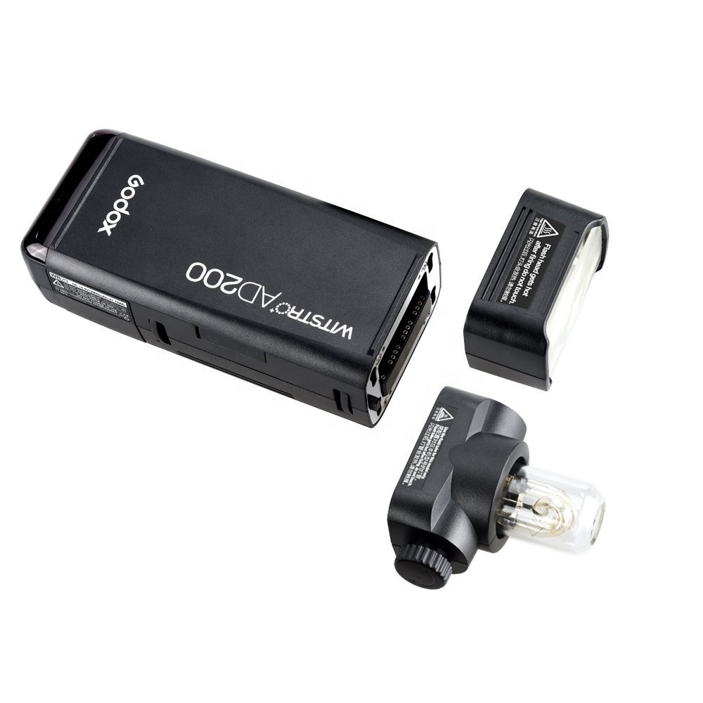 Карманная вспышка Godox AD200Pro 2,4G TTL Speedlite Flash Strobe HSS с литиевой батареей 2900 мАч Вт и неизолированной лампочкой