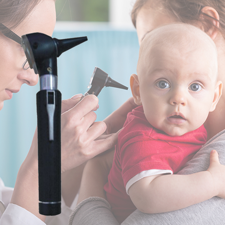 ENT mini handheld optical medical otoscope