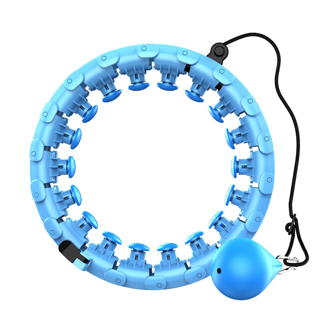 24 Detachable Knots Adult Fitness Smart Weighted Hoola Hoop Hula Ring with Weight