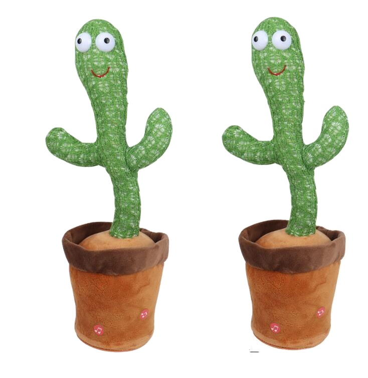 Dancing cactus can sing swing toys learn words doll Will glow Learn to speak Plush toys dancing cactus