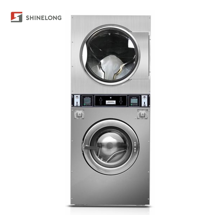 Full Automatic Laundry Washing Machines and Dryer Commercial Laundry Equipment Coin Operated 12kg