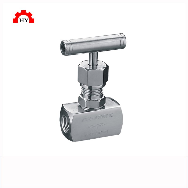 SS304 custom stainless steel SS316 internal thread needle valve medium pressure NPT BSP G thread gauge needle valve