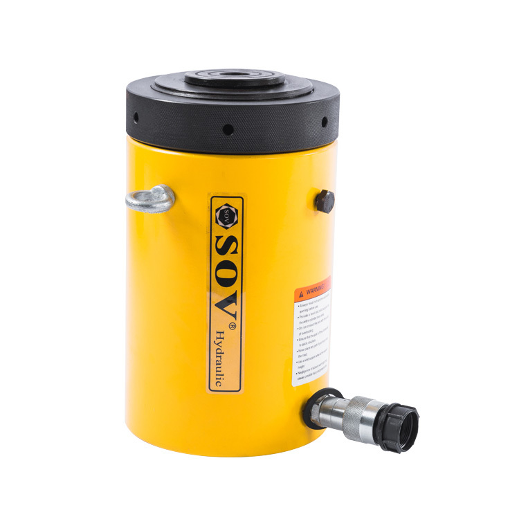50T Large Tonnage Load Return Lock Nut Hydraulic Cylinder / Jack CLL-504