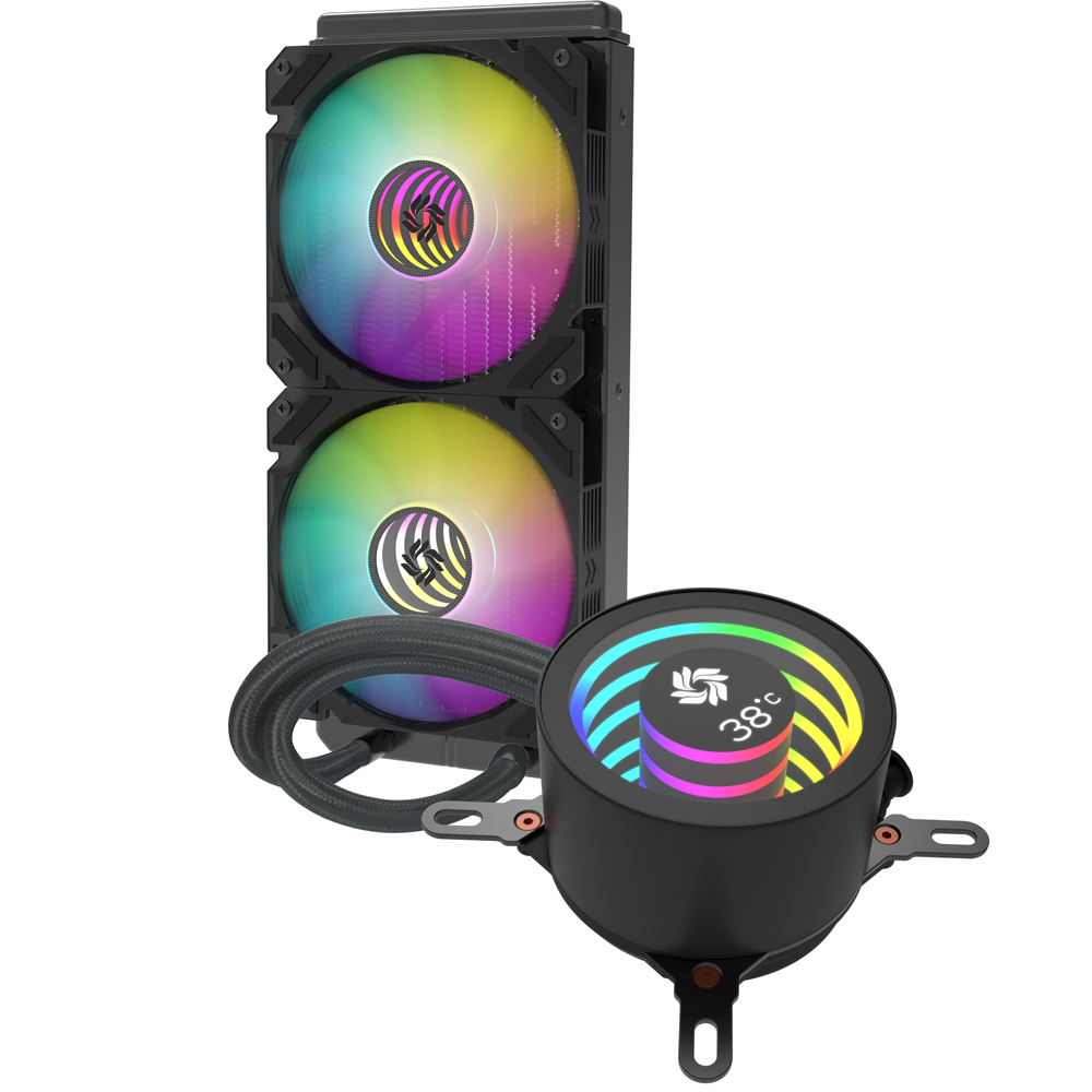 Наборы кулера для воды DIY cpu с вентилятором ARGB и бесконечной головкой насоса объектива для охлаждения ПК