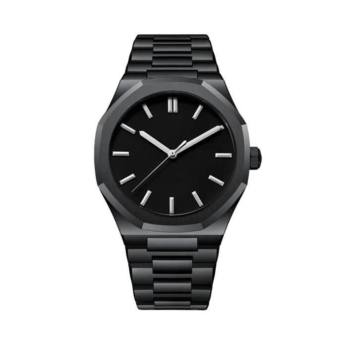 All Stainless Steel Bracelet Wrist Men Watch High Quality Luxury Caseback Personalized Timepiece