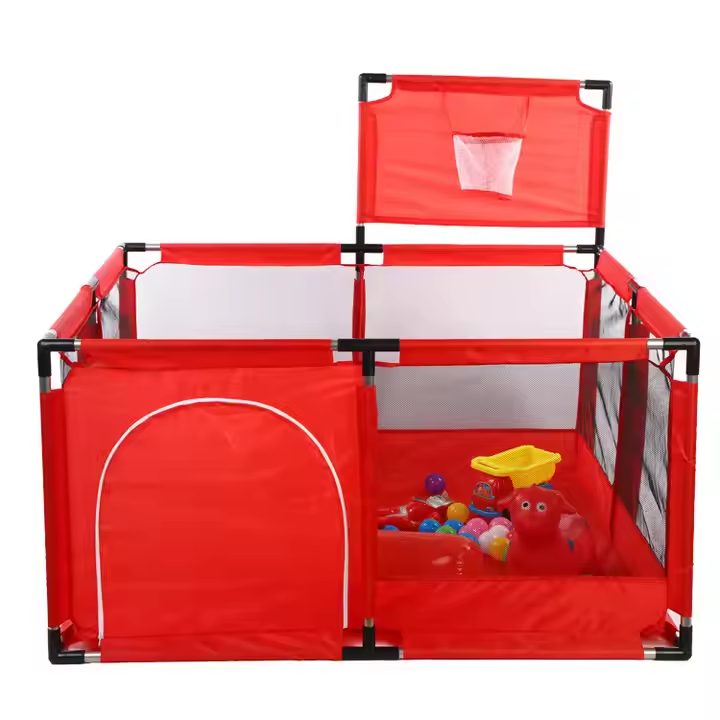 Children's fence baby basketball fence safety stainless steel playpen children's indoor playground baby park fence